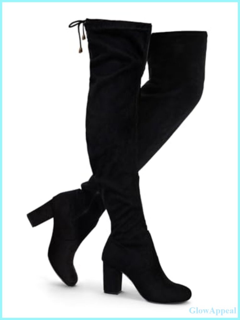 Women's Thigh High Faux Suede Over the Knee Boots with Zipper